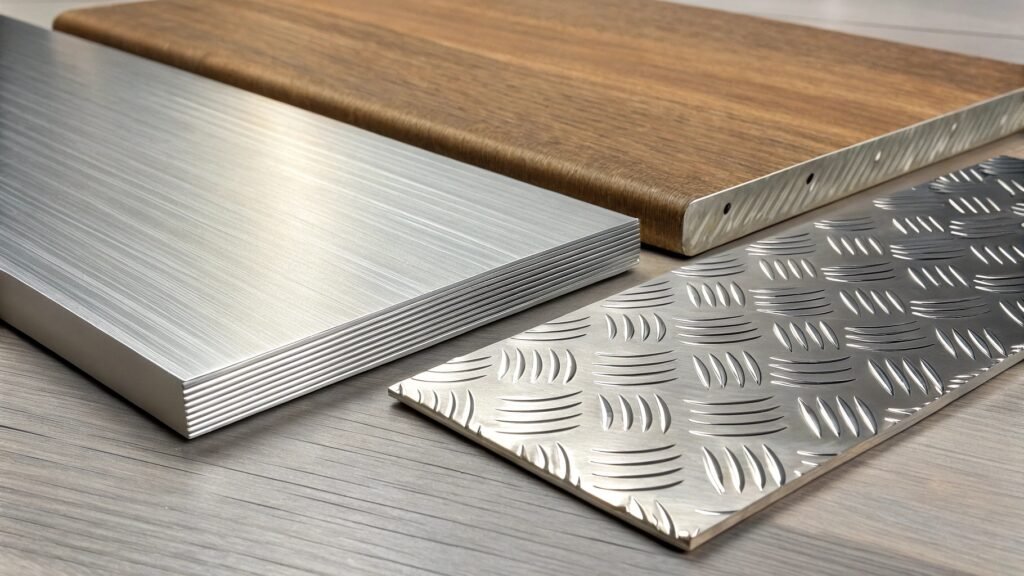 alt with keywords: a diagram illustrating the galvanic series with aluminum and steel highlighted, showing their potential difference